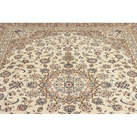 Tappeto Kashan Persia beige grigio 197x290