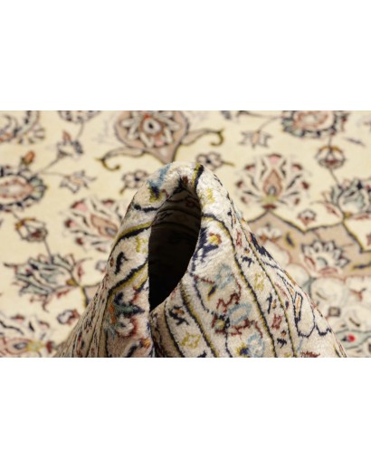 Tappeto Kashan Persia beige grigio 197x290