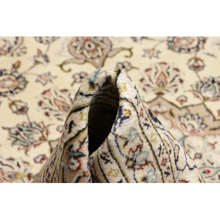 Tappeto Kashan Persia beige grigio 197x290