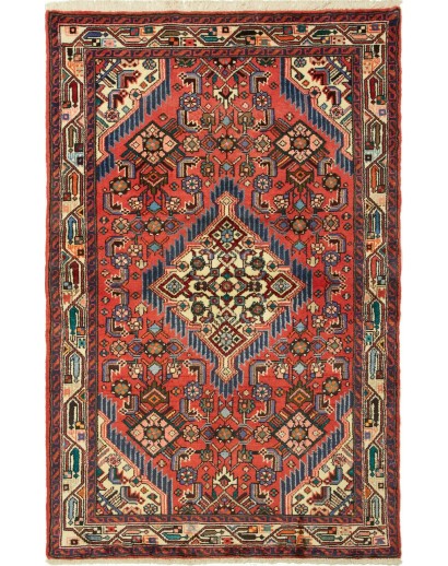 Tappeto Hamadan Persia marrone giallo 100x158