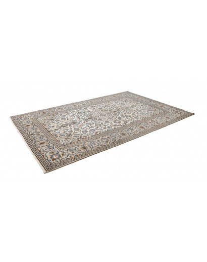 Tappeto Kashan Persia beige verde 196x293