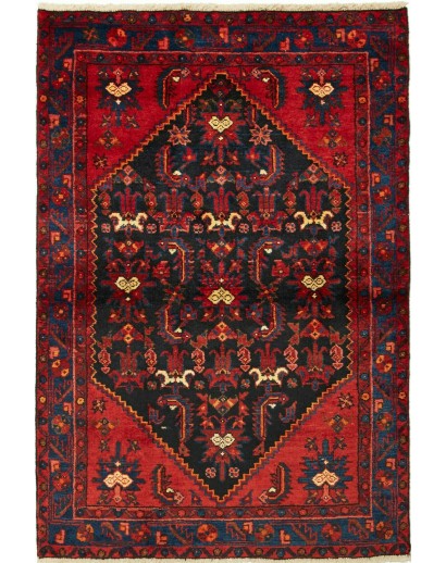 Tappeto Hamadan Persia grigio marrone 103x154