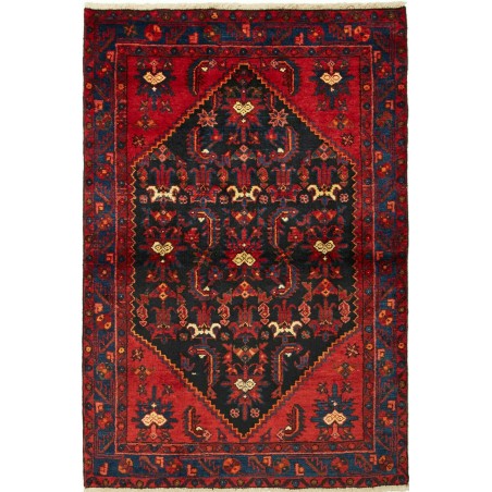 Tappeto Hamadan Persia grigio marrone 103x154