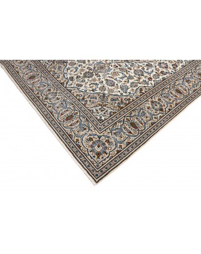 Tappeto Kashan Persia beige verde 196x293