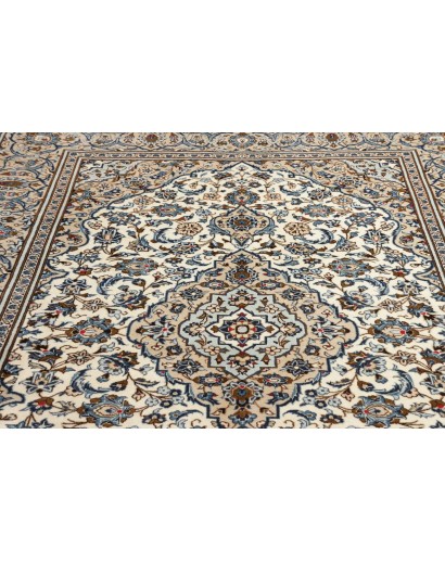 Tappeto Kashan Persia beige verde 196x293