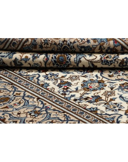 Tappeto Kashan Persia beige verde 196x293