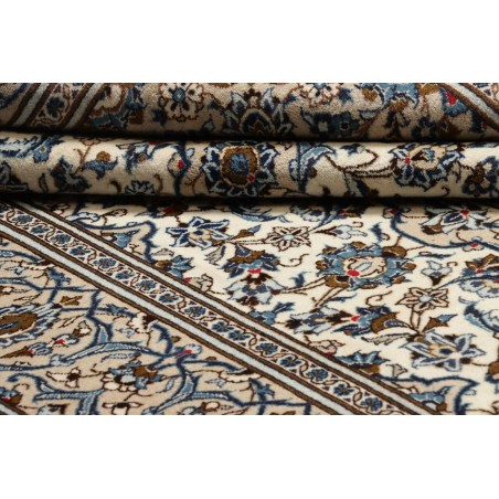 Tappeto Kashan Persia beige verde 196x293