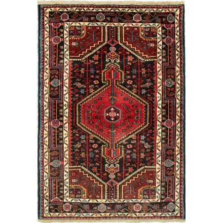 Tappeto Hamadan Persia grigio marrone 101x152
