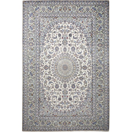 Tappeto Kashan Persia beige azzurro 196x297