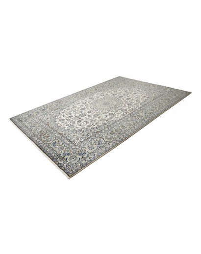 Tappeto Kashan Persia beige azzurro 196x297