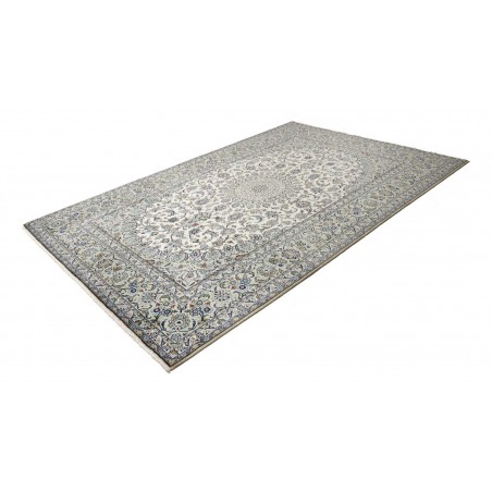 Tappeto Kashan Persia beige azzurro 196x297