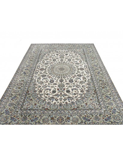Tappeto Kashan Persia beige azzurro 196x297
