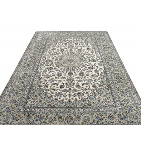 Tappeto Kashan Persia beige azzurro 196x297