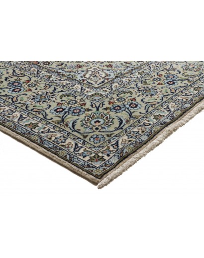 Tappeto Kashan Persia beige azzurro 196x297