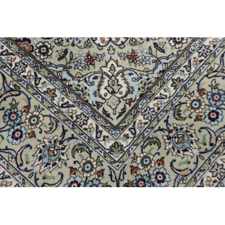 Tappeto Kashan Persia beige azzurro 196x297