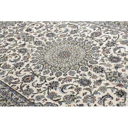 Tappeto Kashan Persia beige azzurro 196x297