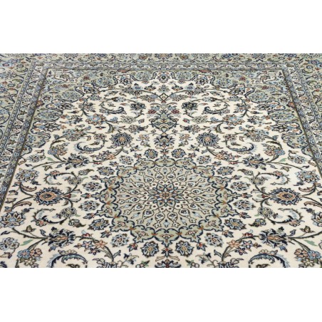 Tappeto Kashan Persia beige azzurro 196x297