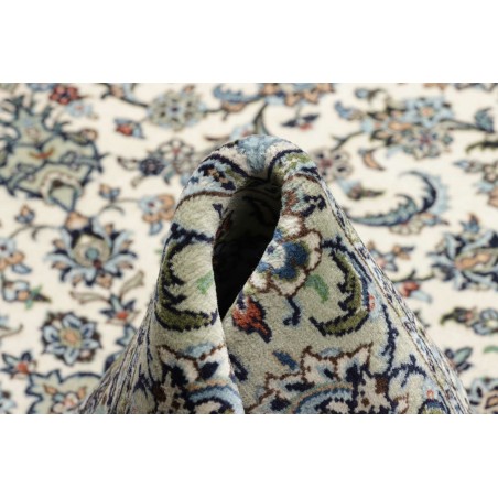 Tappeto Kashan Persia beige azzurro 196x297