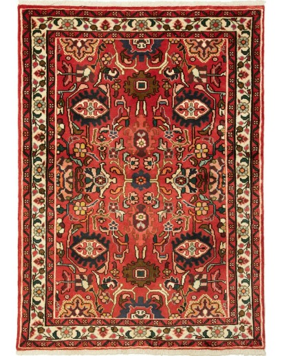 Tappeto Hamadan Persia marrone giallo 100x140