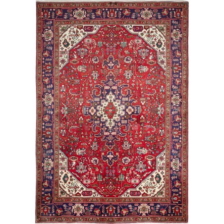 Tappeto Tabriz Persia marrone bianco 198x287