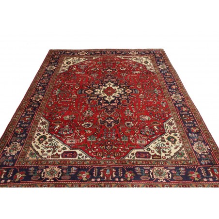 Tappeto Tabriz Persia marrone bianco 198x287