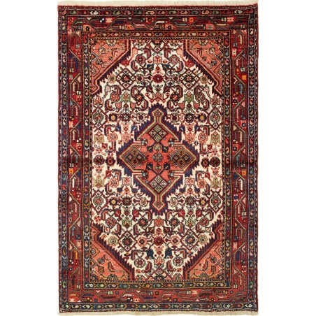 Tappeto Hamadan Persia marrone giallo 103x160