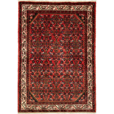 Tappeto Hamadan Persia grigio giallo 110x155
