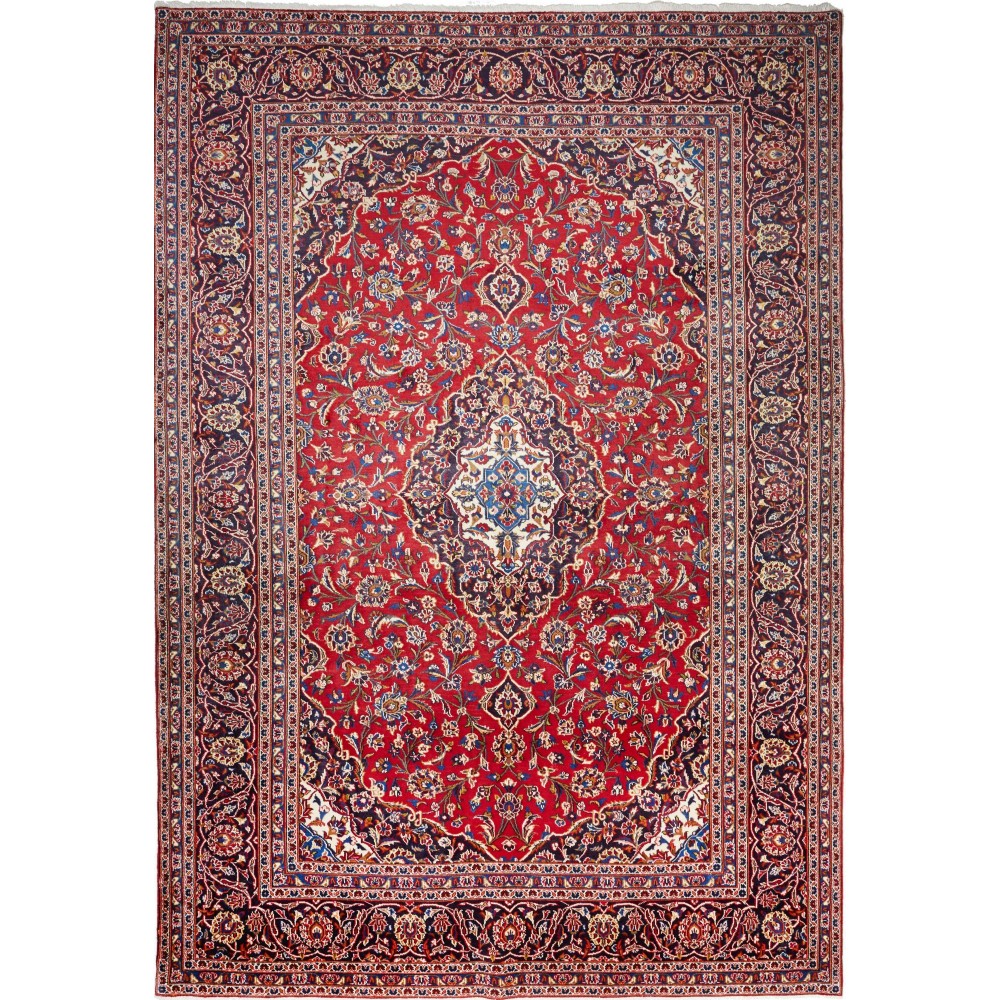 Tappeto Ardakan Persia marrone bianco 243x348