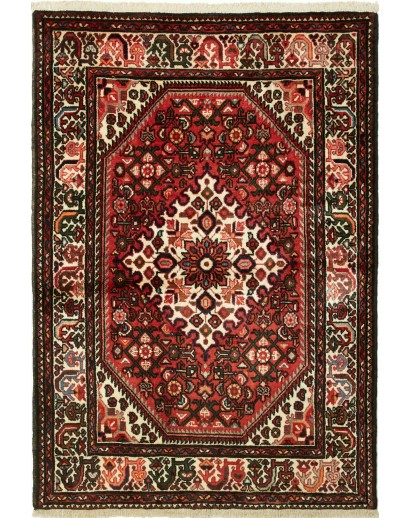 Tappeto Hamadan Persia grigio marrone 104x152
