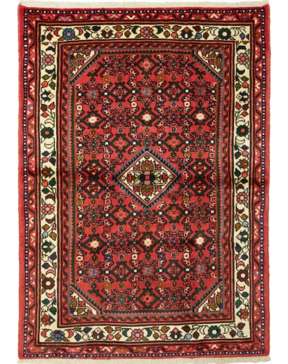 Tappeto Hamadan Persia marrone giallo 100x142