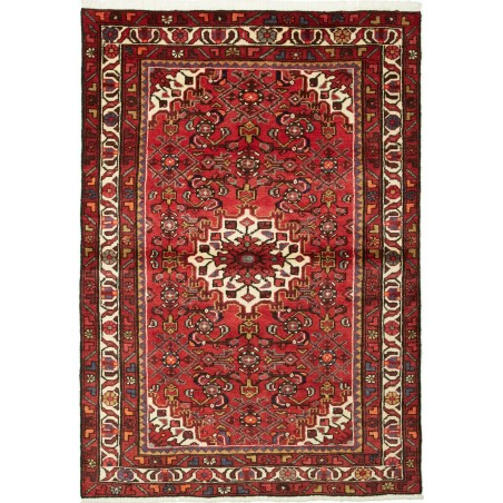 Tappeto Hamadan Persia marrone giallo 110x155
