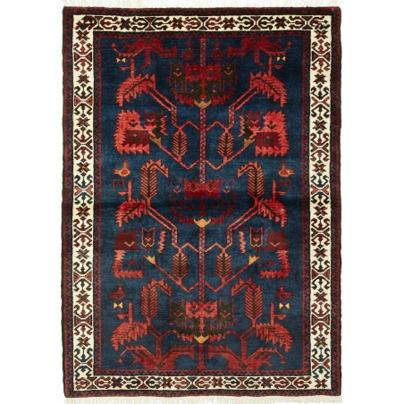 Tappeto Hamadan Persia grigio marrone 108x150