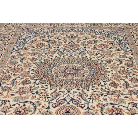 Tappeto Nain Kashmar Persia beige bianco 196x302