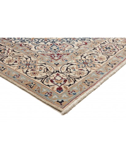 Tappeto Nain Kashmar Persia beige bianco 196x302