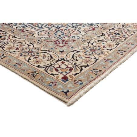 Tappeto Nain Kashmar Persia beige bianco 196x302