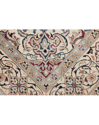 Tappeto Nain Kashmar Persia beige bianco 196x302