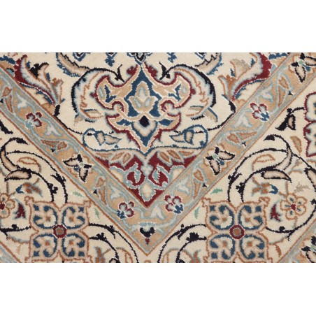 Tappeto Nain Kashmar Persia beige bianco 196x302