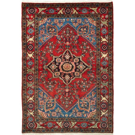 Tappeto Hamadan Persia marrone bianco 109x158