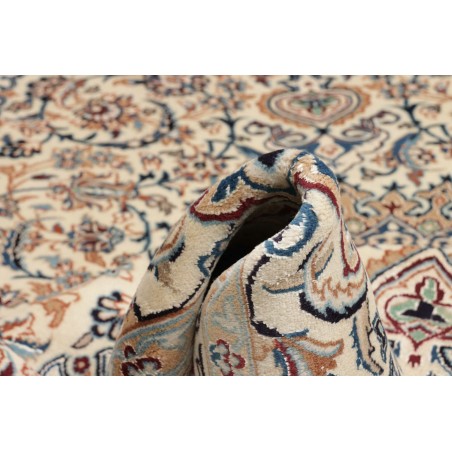 Tappeto Nain Kashmar Persia beige bianco 196x302