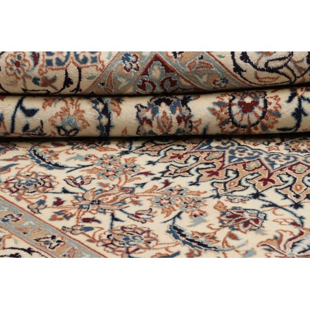 Tappeto Nain Kashmar Persia beige bianco 196x302