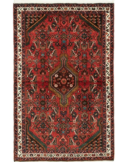 Tappeto Hamadan Persia grigio beige 108x168