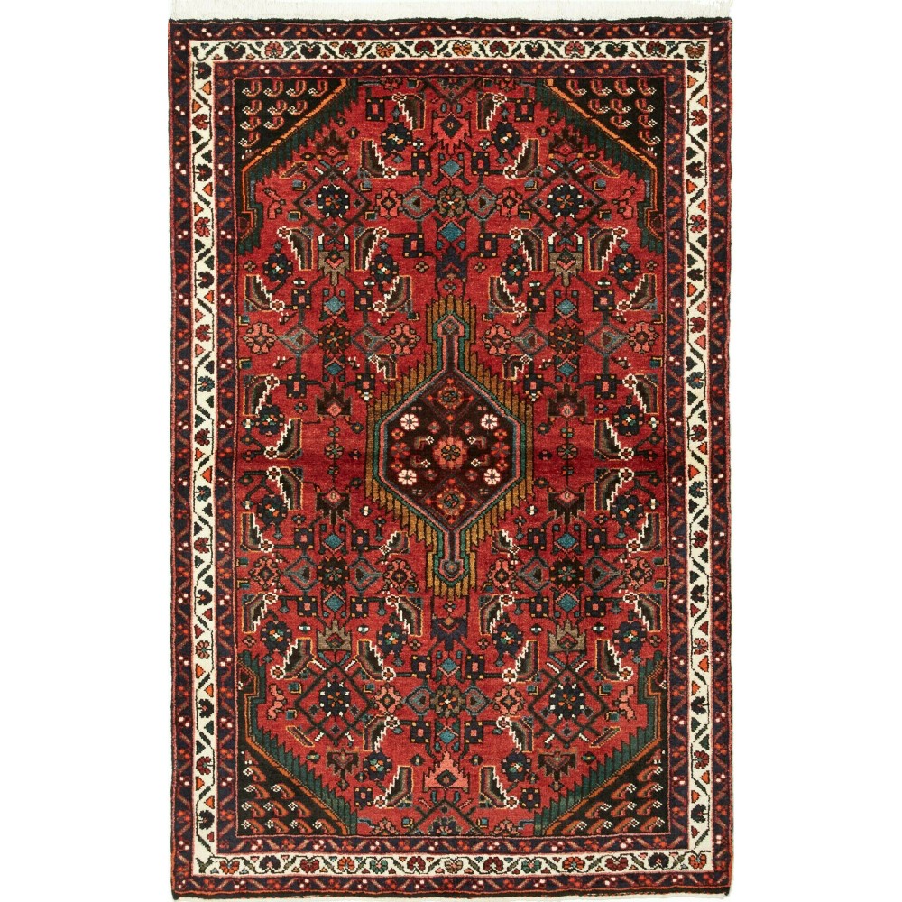 Tappeto Hamadan Persia grigio beige 108x168 Tappeto Hamadan Persia grigio beige 108x168
