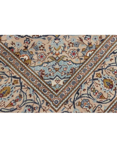 Tappeto Kashan Persia azzurro 200x298