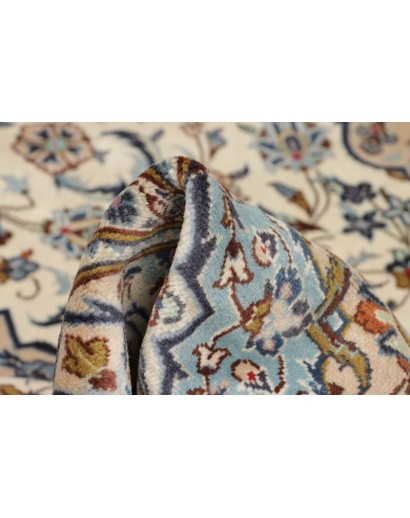Tappeto Kashan Persia azzurro 200x298