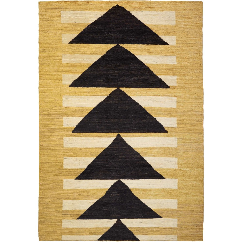 Tappeto Gabbeh Marrakech Pakistan marrone blu 198x290