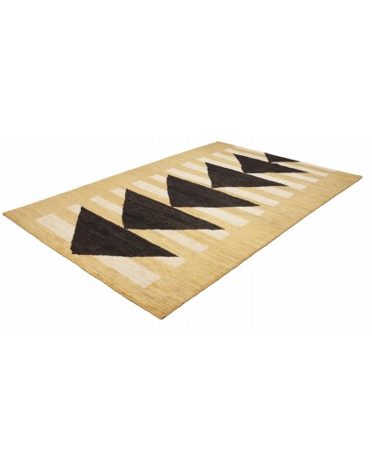 Tappeto Gabbeh Marrakech Pakistan marrone blu 198x290