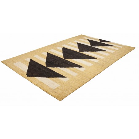 Tappeto Gabbeh Marrakech Pakistan marrone blu 198x290