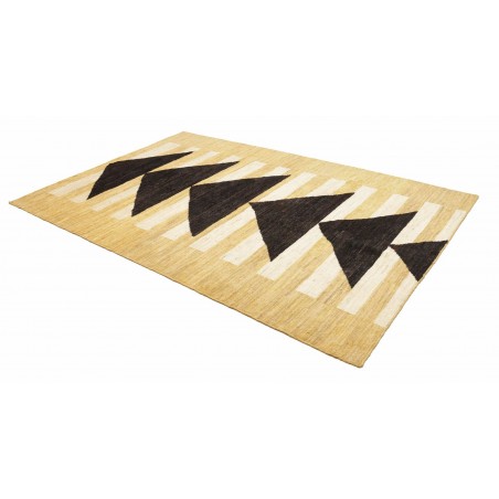 Tappeto Gabbeh Marrakech Pakistan marrone blu 198x290