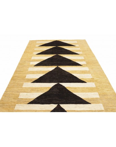 Tappeto Gabbeh Marrakech Pakistan marrone blu 198x290