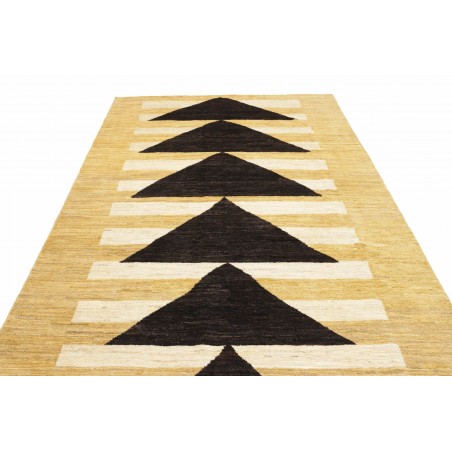 Tappeto Gabbeh Marrakech Pakistan marrone blu 198x290